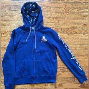 Walt Disney World 50th Anniversary Zip-Up Hoodie in Navy Blue